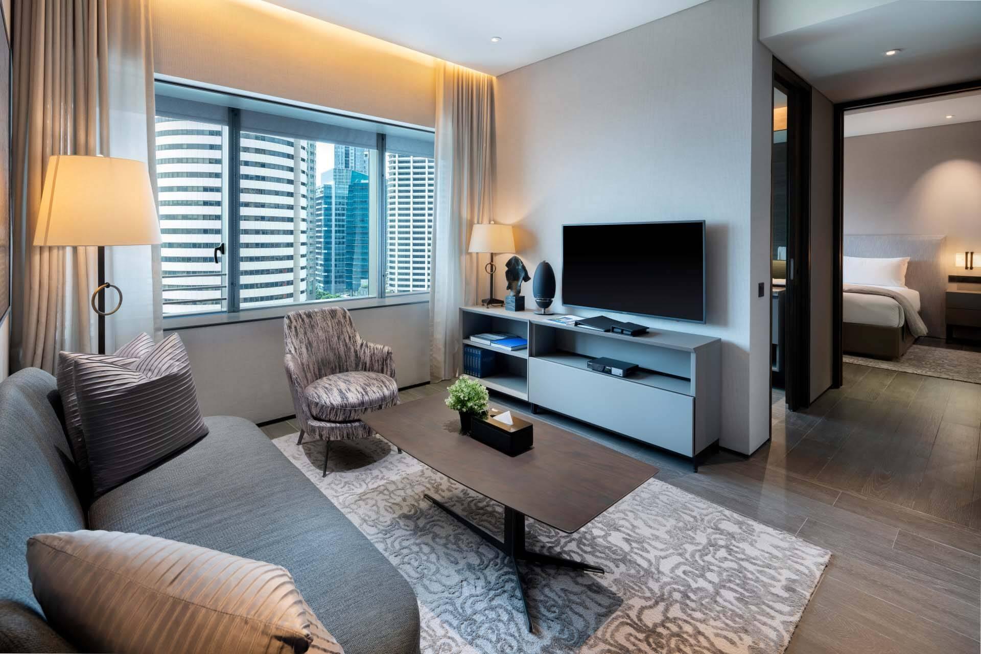 Dao By Dorsett Amtd Σιγκαπούρη Εξωτερικό φωτογραφία A living room at the hotel